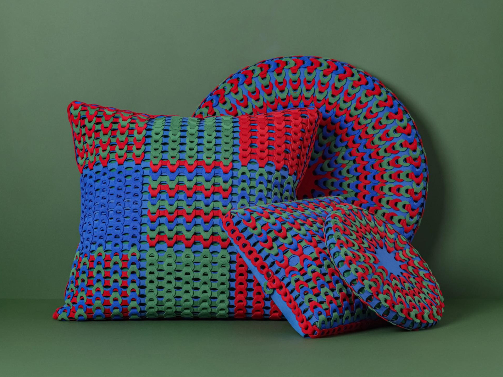 Spectrum Dots&trade;; handcrafted cushions